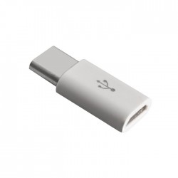 Adapter Micro USB - Type C White