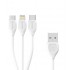 Remax RC-050th 3in1 Cable 2.1A White